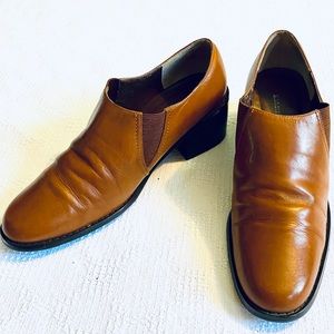 Karen Scott Dante Leather Brown Ankle Booties